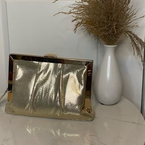Gold Clutch Handbag